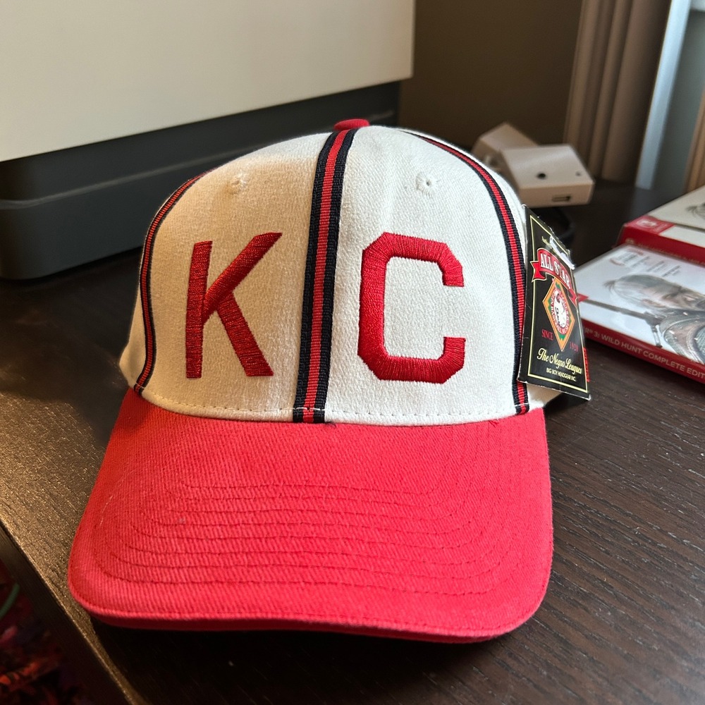 Big Boy Headgear Negro Leagues Baseball Museum KC Hat Red White Cotton Cap OSFA